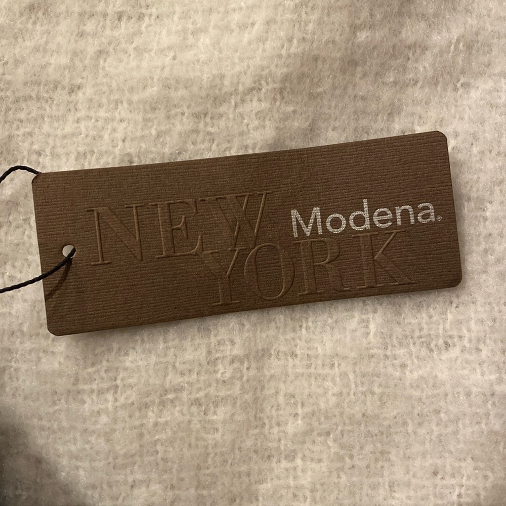 Cream colored Modena NewYork scarf oversized.